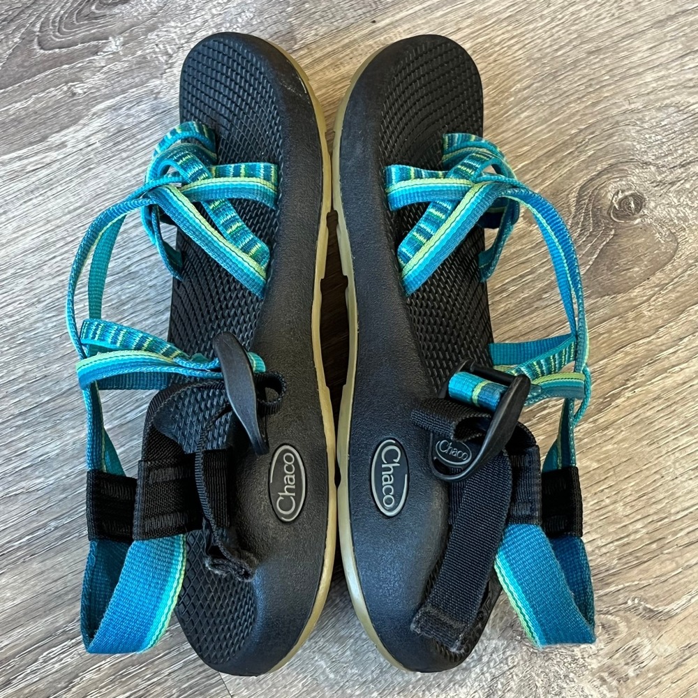 Chaco ZX2 Yampa River Hiking Sandals Blue Green Womens 7 UK 5 EUR 38 - Picture 2 of 8